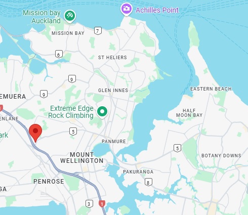 map of auckland showing central location of Kiwi Self storage Ellerslie - advantages of storage in Ellerslie