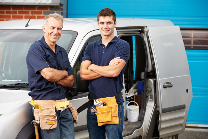 Contractor- tradies with their van - advantages of storage in Ellerslie