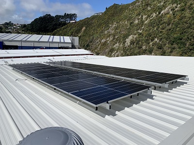 Newlands facility solar panel installation